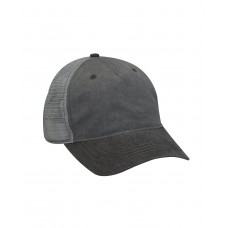 EN102 Adams Pigment-Dyed Twill & Mesh Trucker Cap