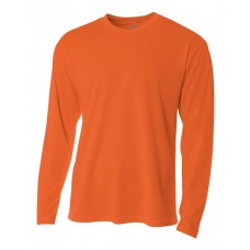 N3253 A4 Men's Birds-Eye Mesh Long Sleeve T-Shirt